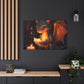 How Fire Dragon Reads At Night- Large Wall Art