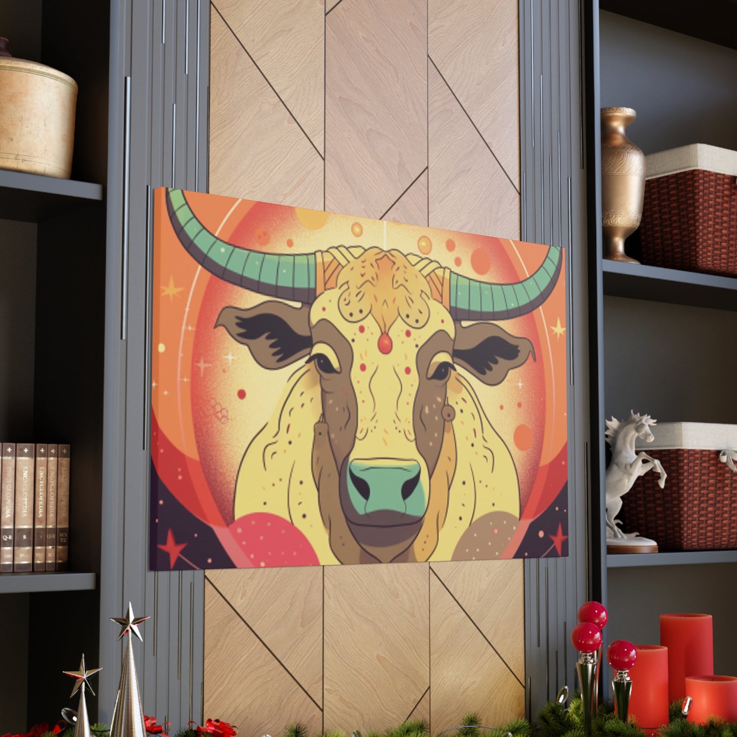 Sweet Taurus Lofi Style- Large Wall Art