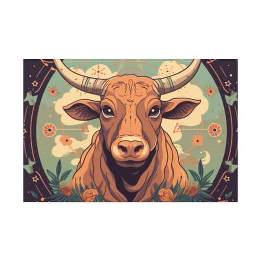 Proud Taurus Lofi Style - Large Wall Art