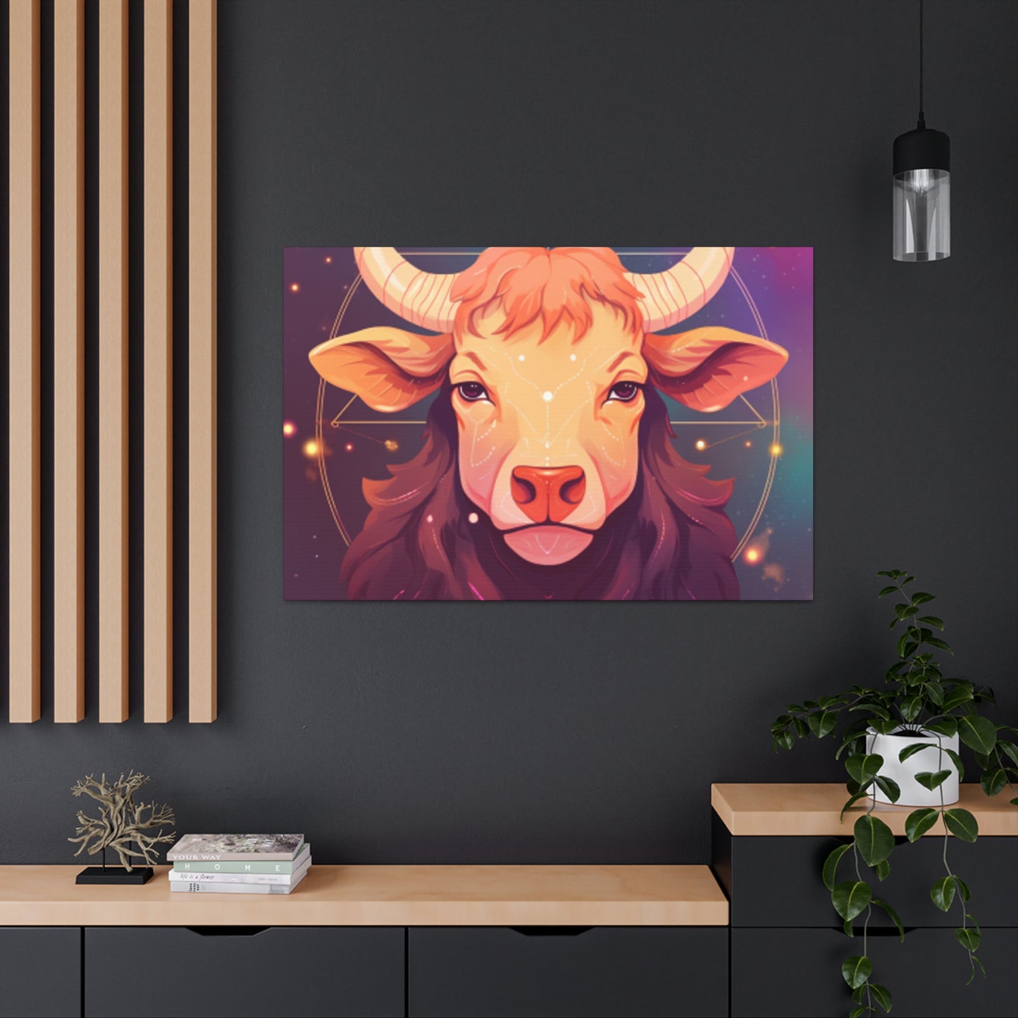 Serious Taurus Lofi Style- Large Wall Art