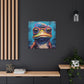 Sleepy Frog In Glasses - Large Wall Art
