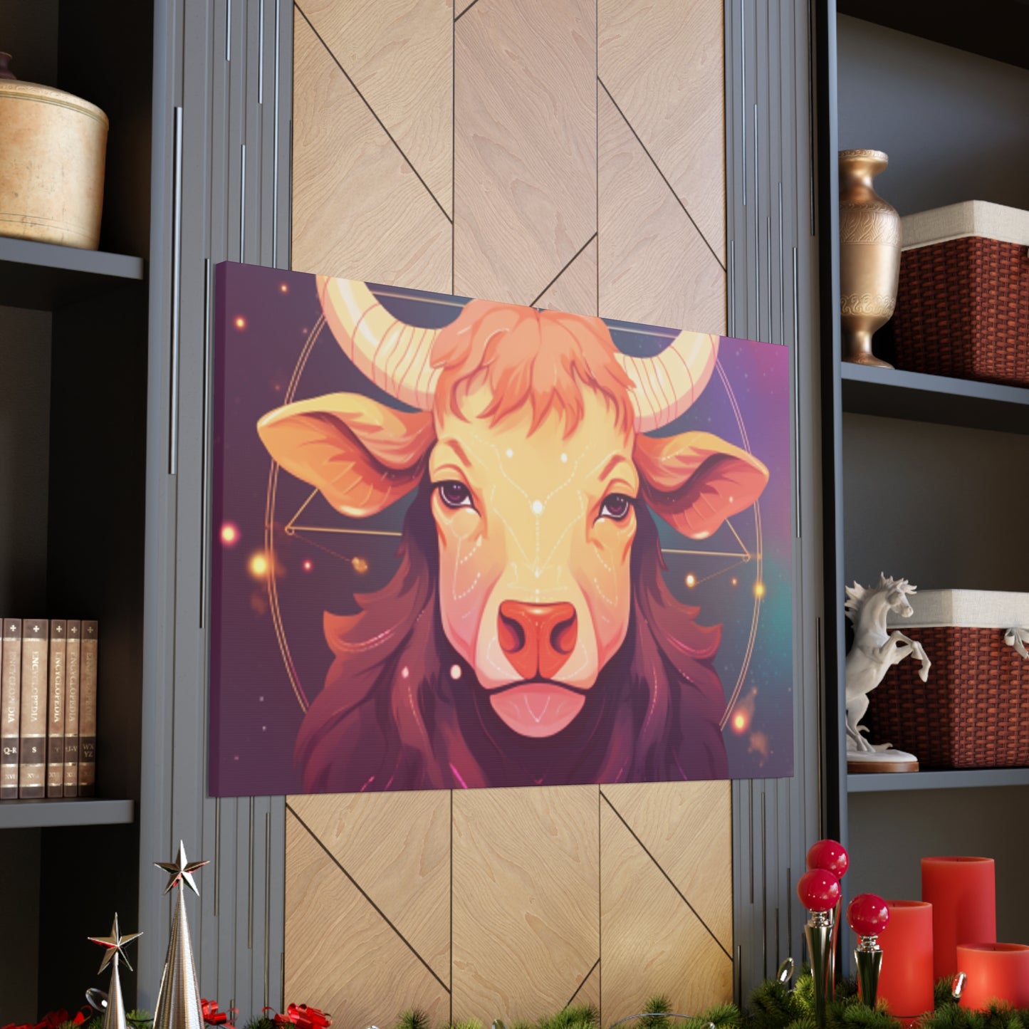 Serious Taurus Lofi Style- Large Wall Art