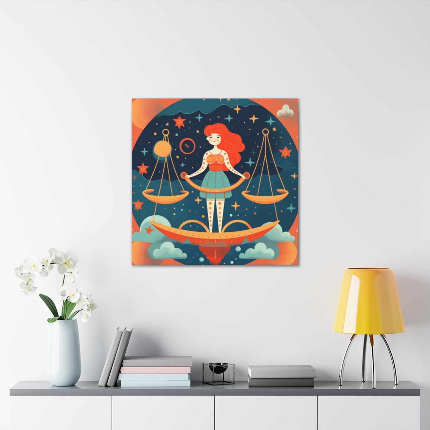 Lofi Libra On A Mission In The Stars- Large Wall Art