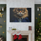 Blue Glasses And Jacket On Orange Kitty - Large Wall Art