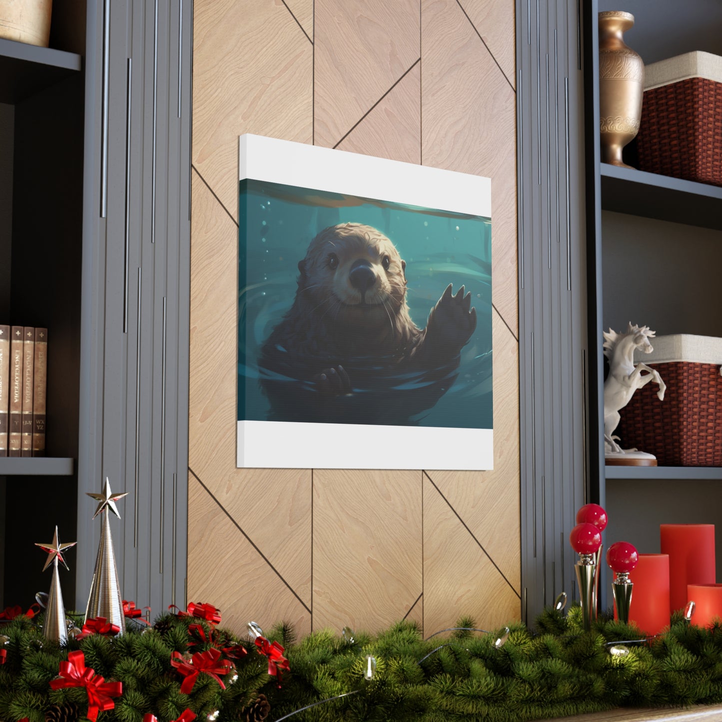 Sea Otter With A Smile- Large Wall Art