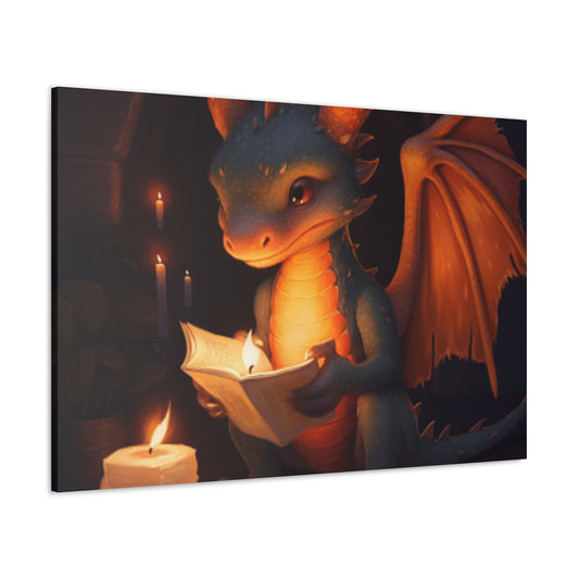 How Fire Dragon Reads At Night- Large Wall Art