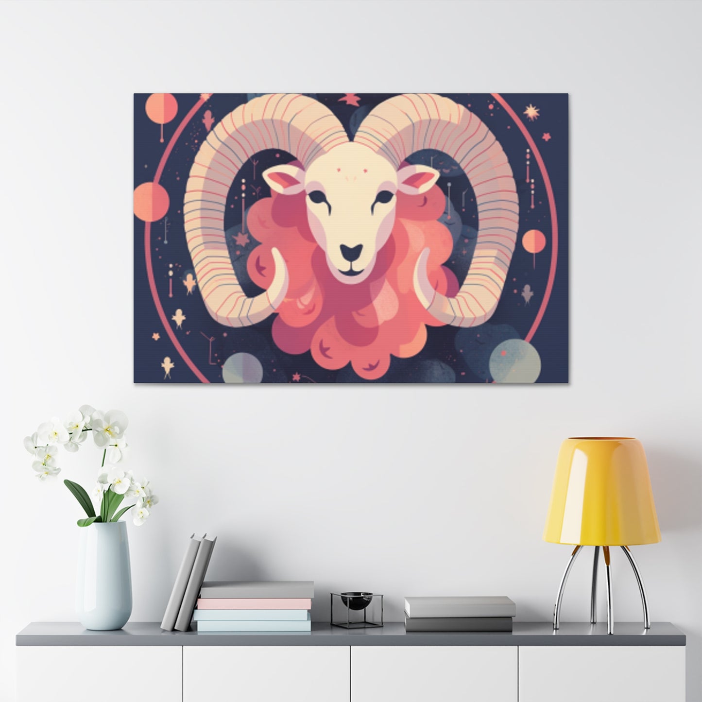 Aries, Lofi Style- Large Wall Art