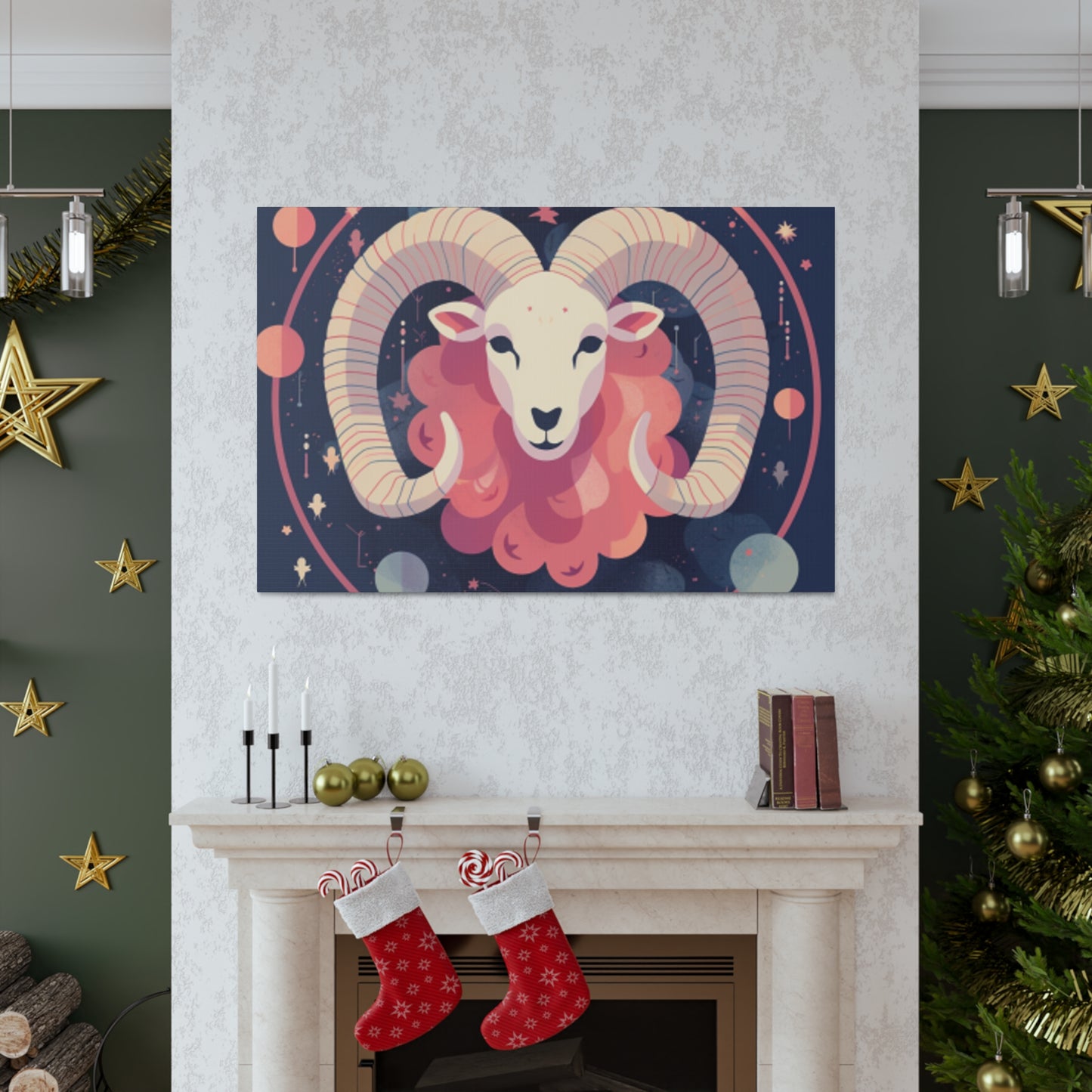 Aries, Lofi Style- Large Wall Art