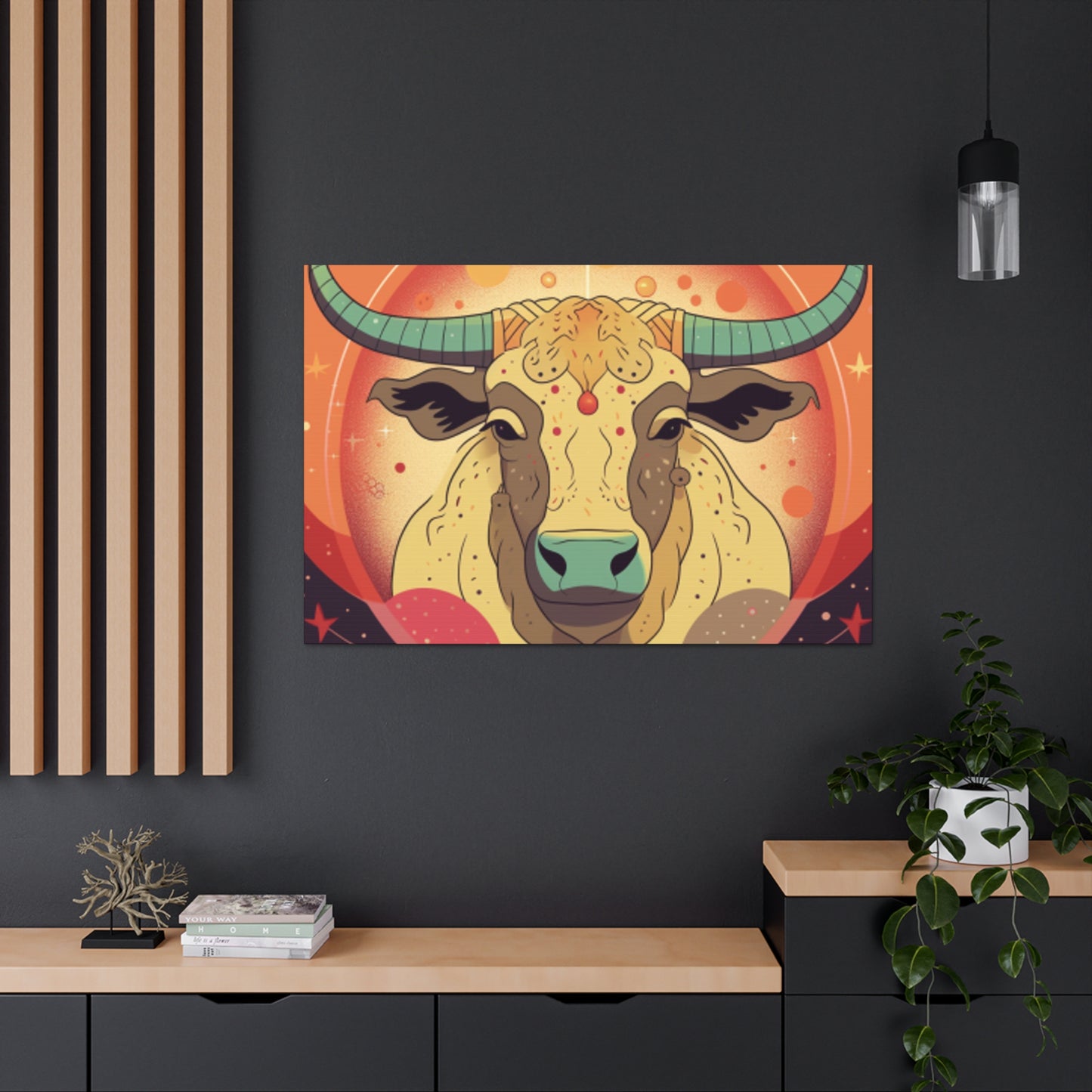 Sweet Taurus Lofi Style- Large Wall Art