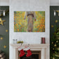 Walk With Jesus, A Dirt Path Through Yellow Flowers - Large Wall Art