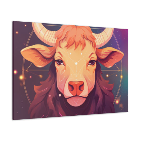 Serious Taurus Lofi Style- Large Wall Art