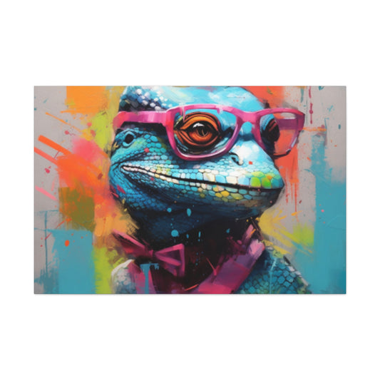 Hey, Hey, Hey, Lizard With Style- Large Wall Art