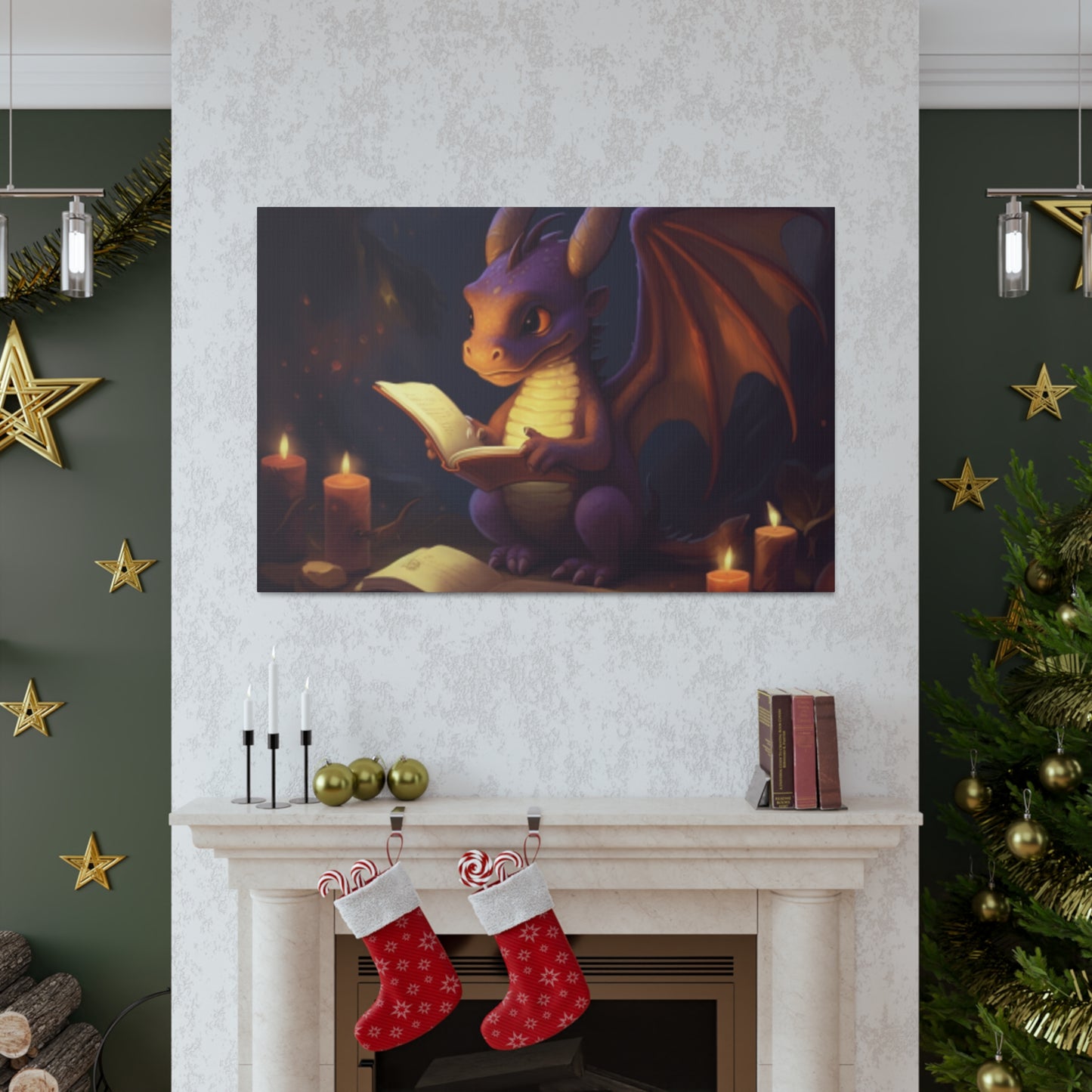 Story Time For Dragon- Large Wall Art