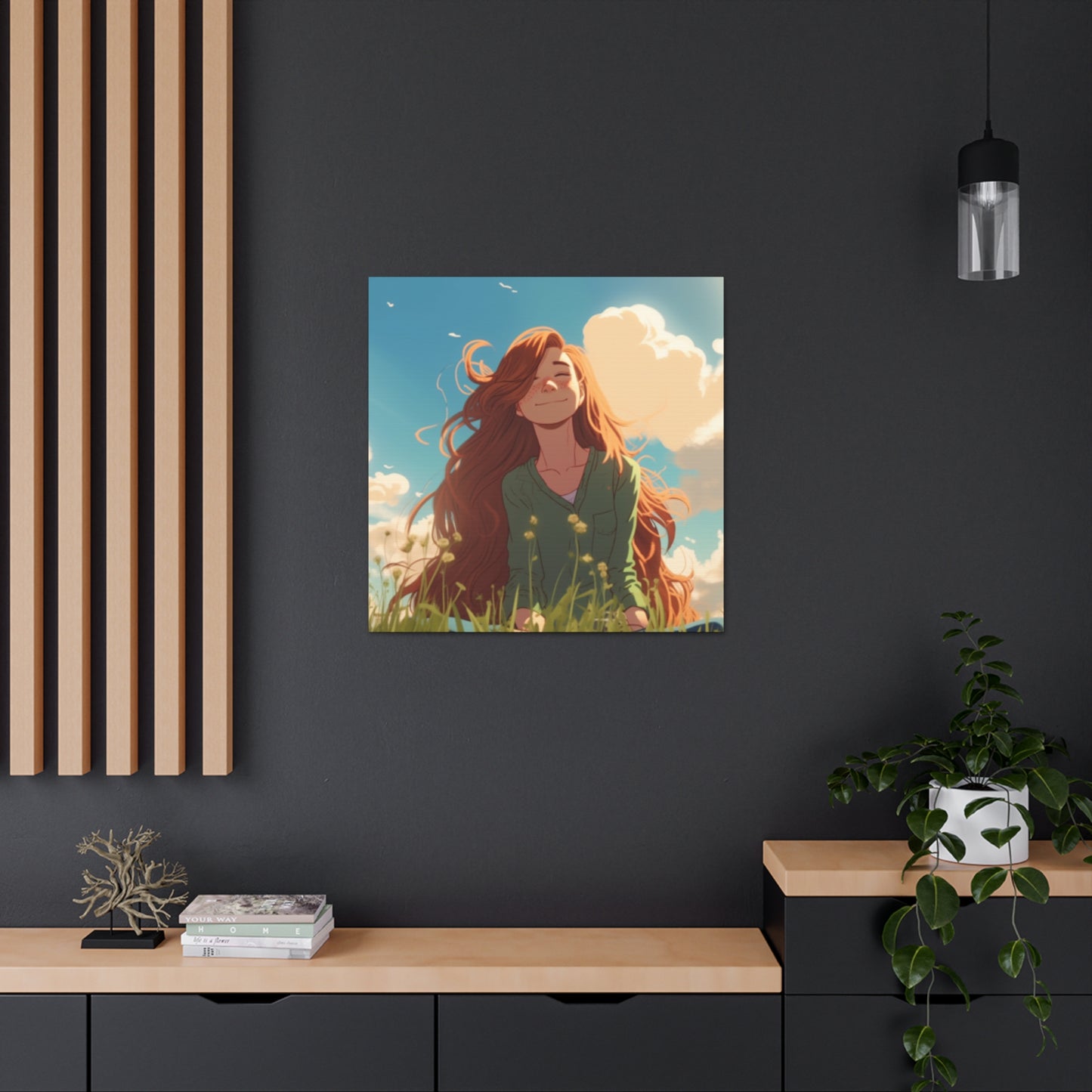 Enjoying Grass And Warm Sun- Large Wall Art