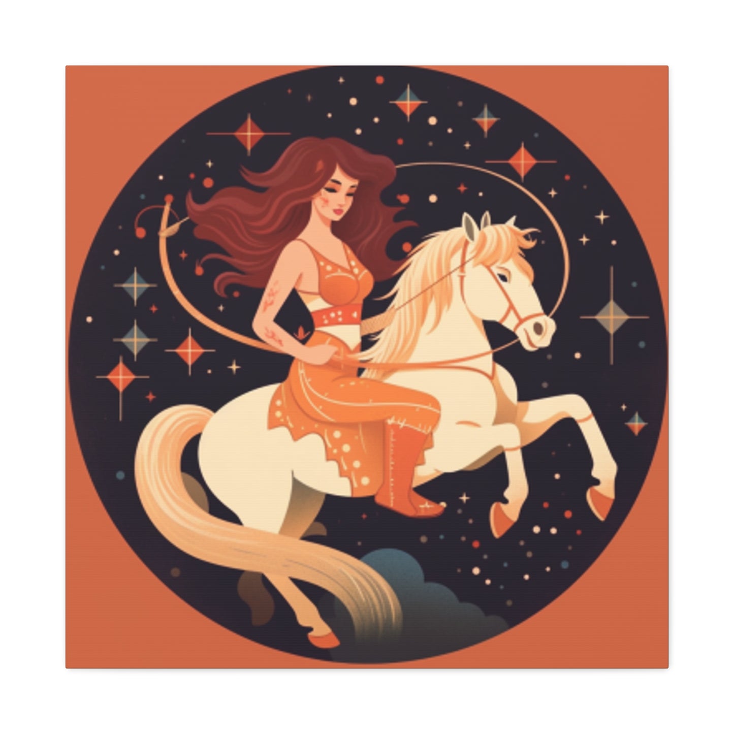 Lofi Girl On A Pony - Large Wall Art