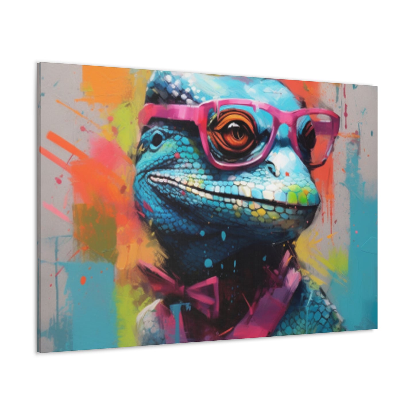 Hey, Hey, Hey, Lizard With Style- Large Wall Art