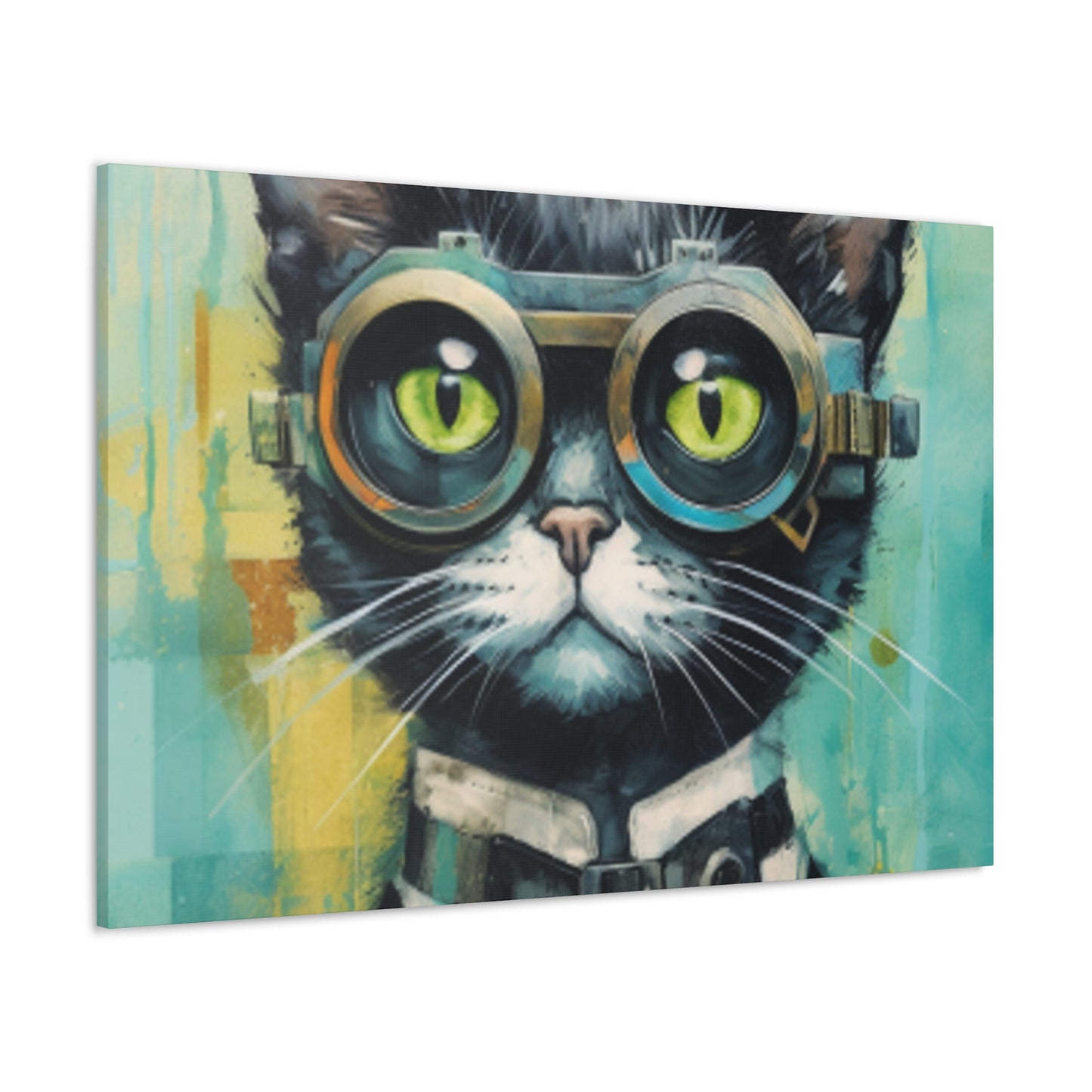 Fancy Cat ,steampunk Style - Large Wall Art