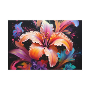 Pretty Yellow And Pink, Glowing Hibiscus - Large Wall Art