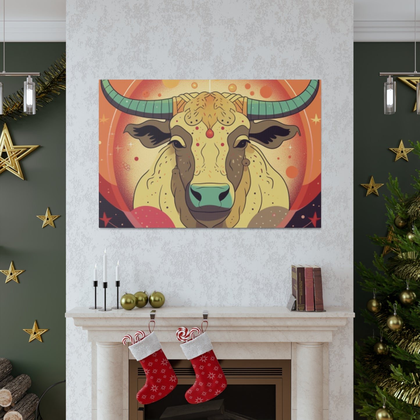 Sweet Taurus Lofi Style- Large Wall Art