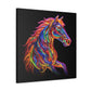 Electric, Neon, Bright Horse- Large Wall Art