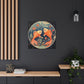 Lofi Astrology Peaceful Pisces Fish - Large Wall Art