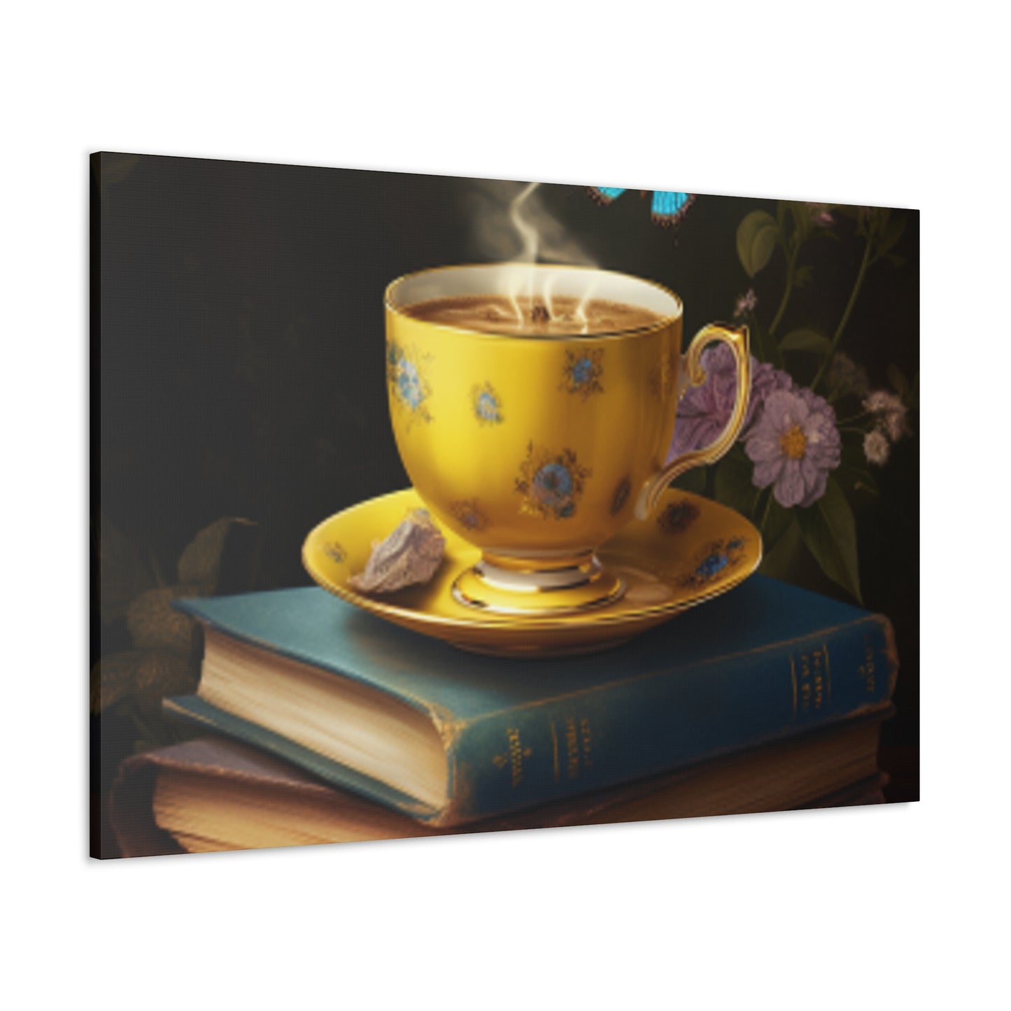 Tea Time With Butterfly Friends - Large Wall Art