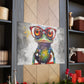 Little Frog In Big Red Glasses- Large Wall Art