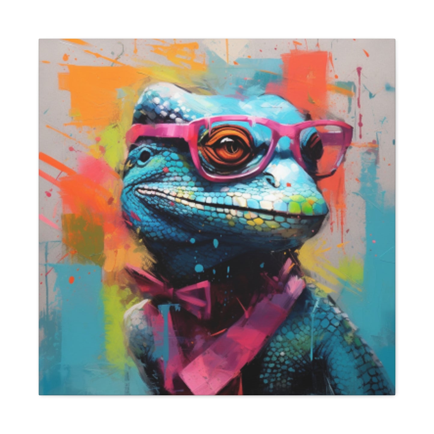 Hey, Hey, Hey, Lizard With Style- Large Wall Art