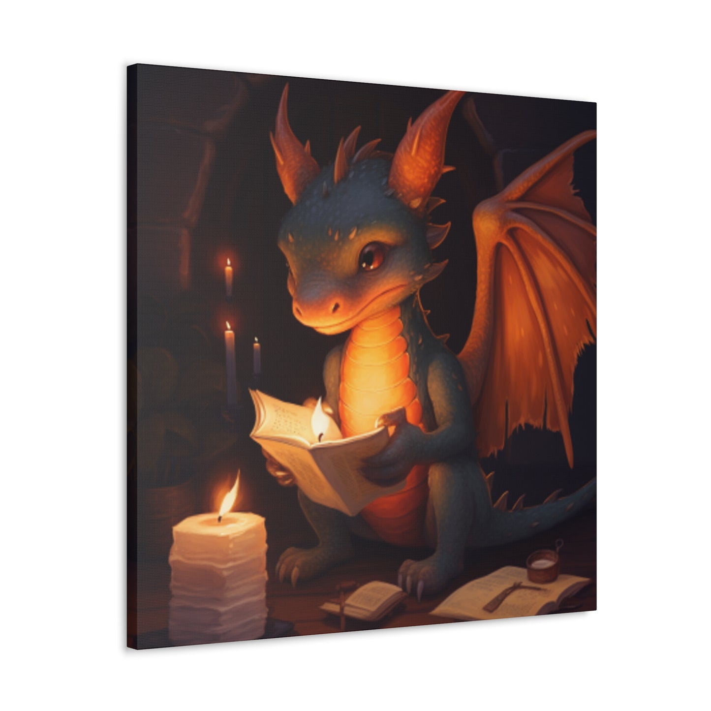 How Fire Dragon Reads At Night- Large Wall Art