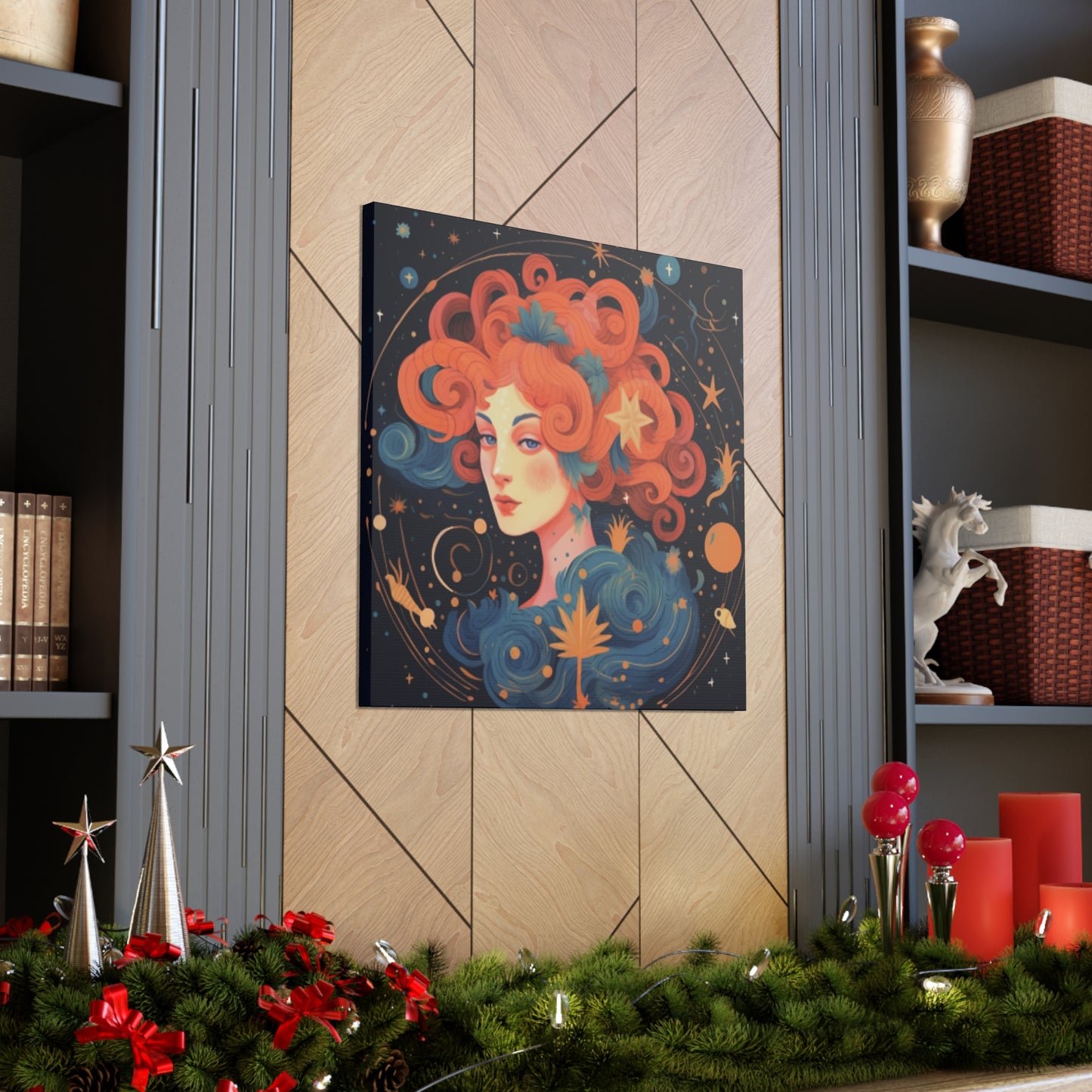 Lofi, Astronomy, Aquarius In The Stars  - Large Wall Art