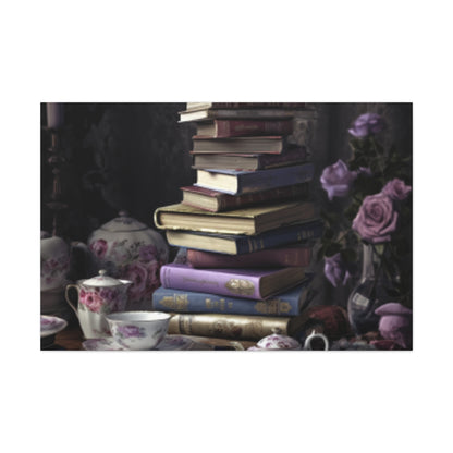 Teatime For A Serious Reader  - Large Wall Art