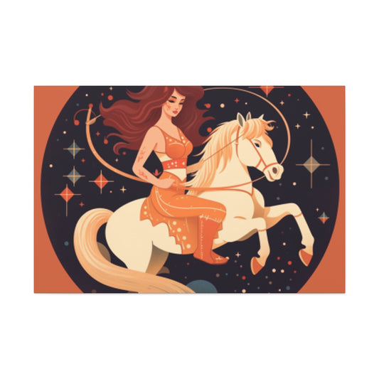 Lofi Girl On A Pony - Large Wall Art