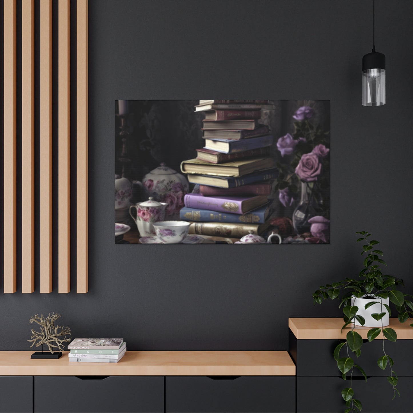 Teatime For A Serious Reader  - Large Wall Art