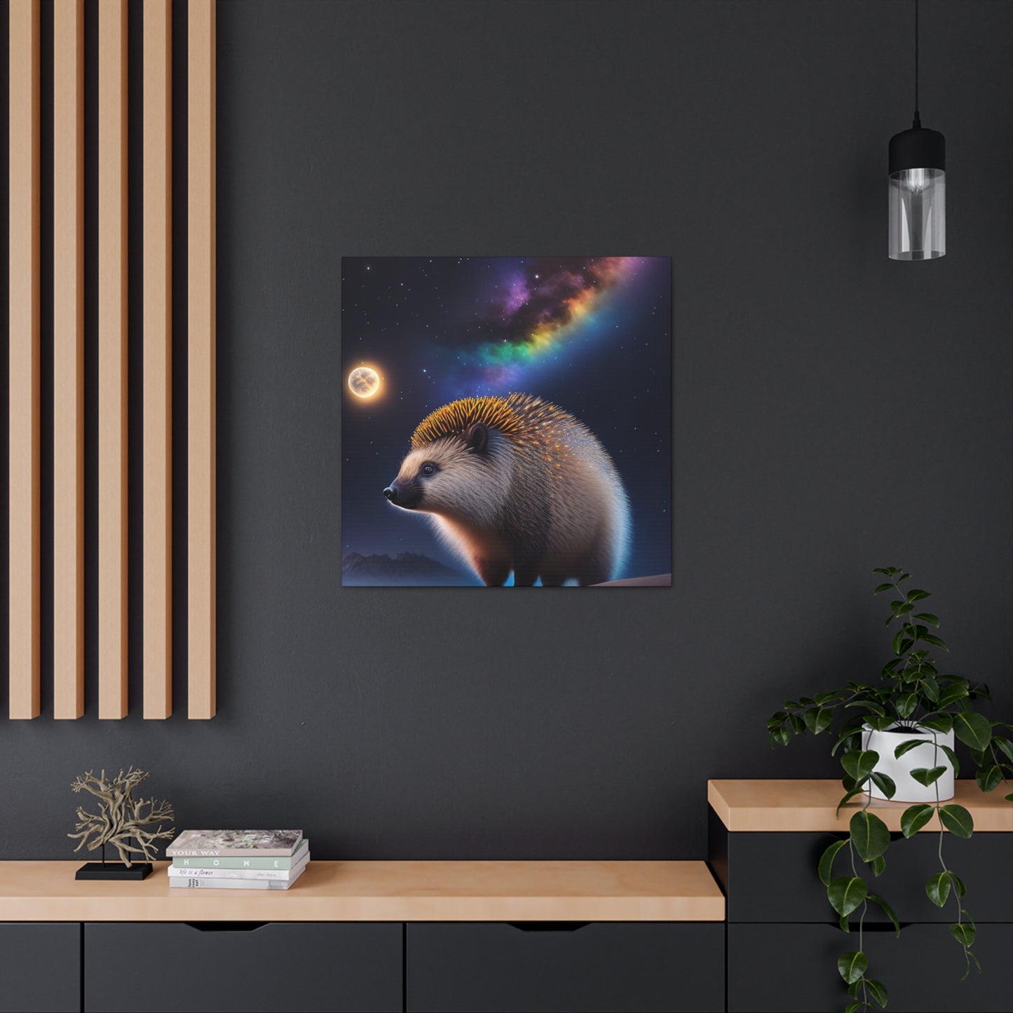 Porcupine Enjoying A Beautiful Evening- Large Wall Art