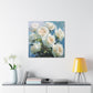 Pure White Roses In Bloom- Large Wall Art