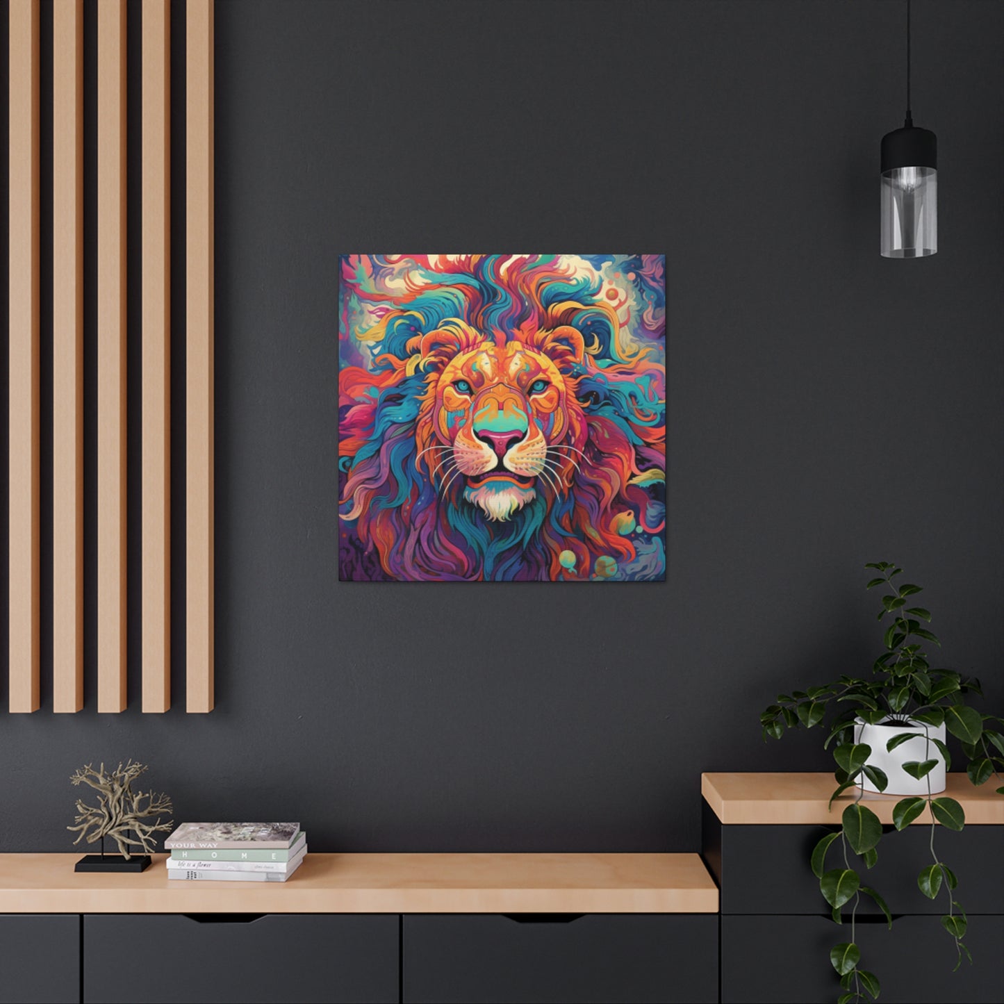 Majestic Dreamland Lion   - Large Wall Art