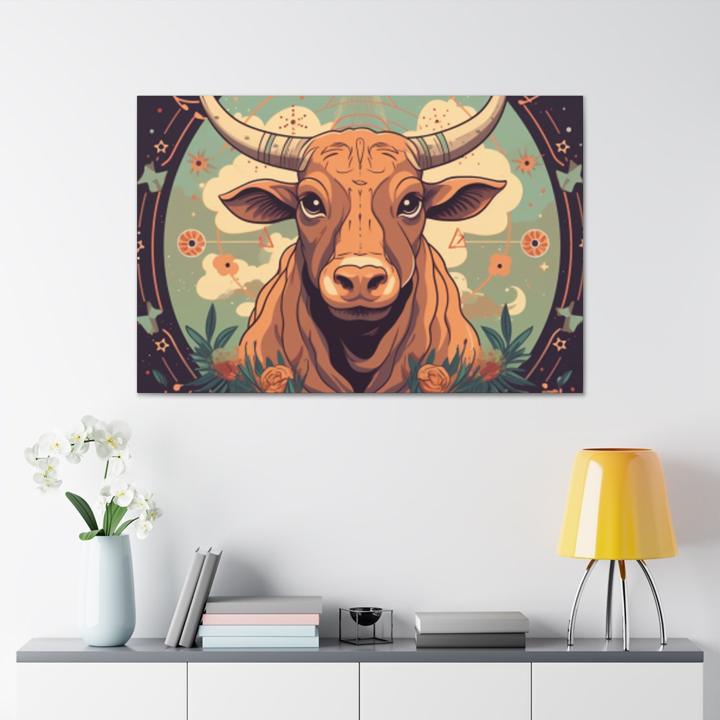 Proud Taurus Lofi Style - Large Wall Art