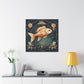 Lofi, Astrology, Pisces Fish - Large Wall Art