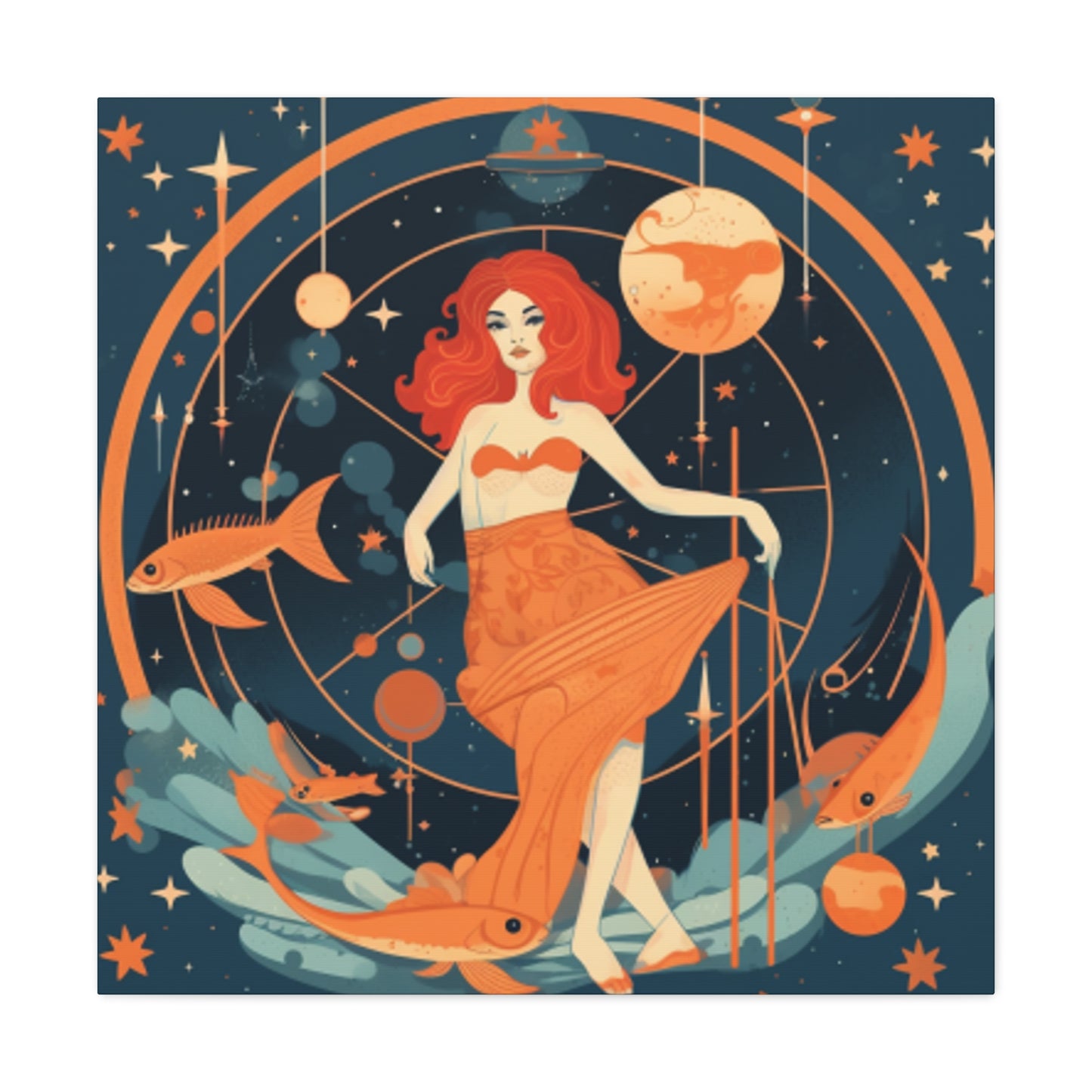 Aquarius, Lofi Style- Large Wall Art