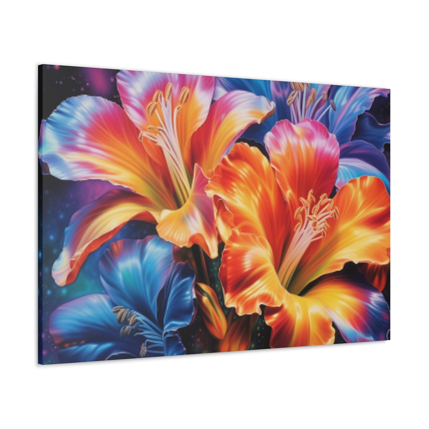 Super Psychedelic, Glowing Hibiscus  - Large Wall Art