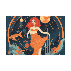 Aquarius, Lofi Style- Large Wall Art