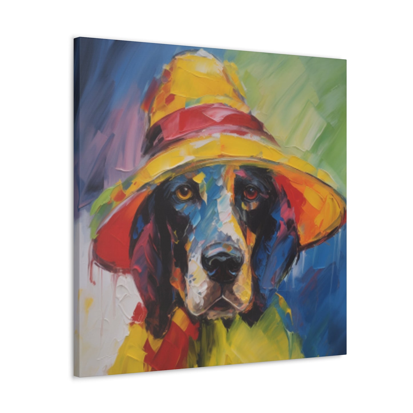 Good Boy, Coonhound Ready For The Rain- Large Wall Art