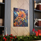Psychedelic Yellow Flower - Large Wall Art