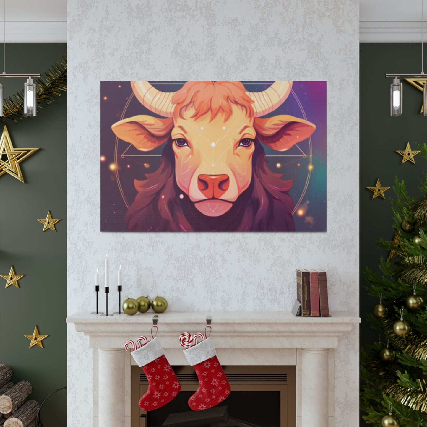 Serious Taurus Lofi Style- Large Wall Art