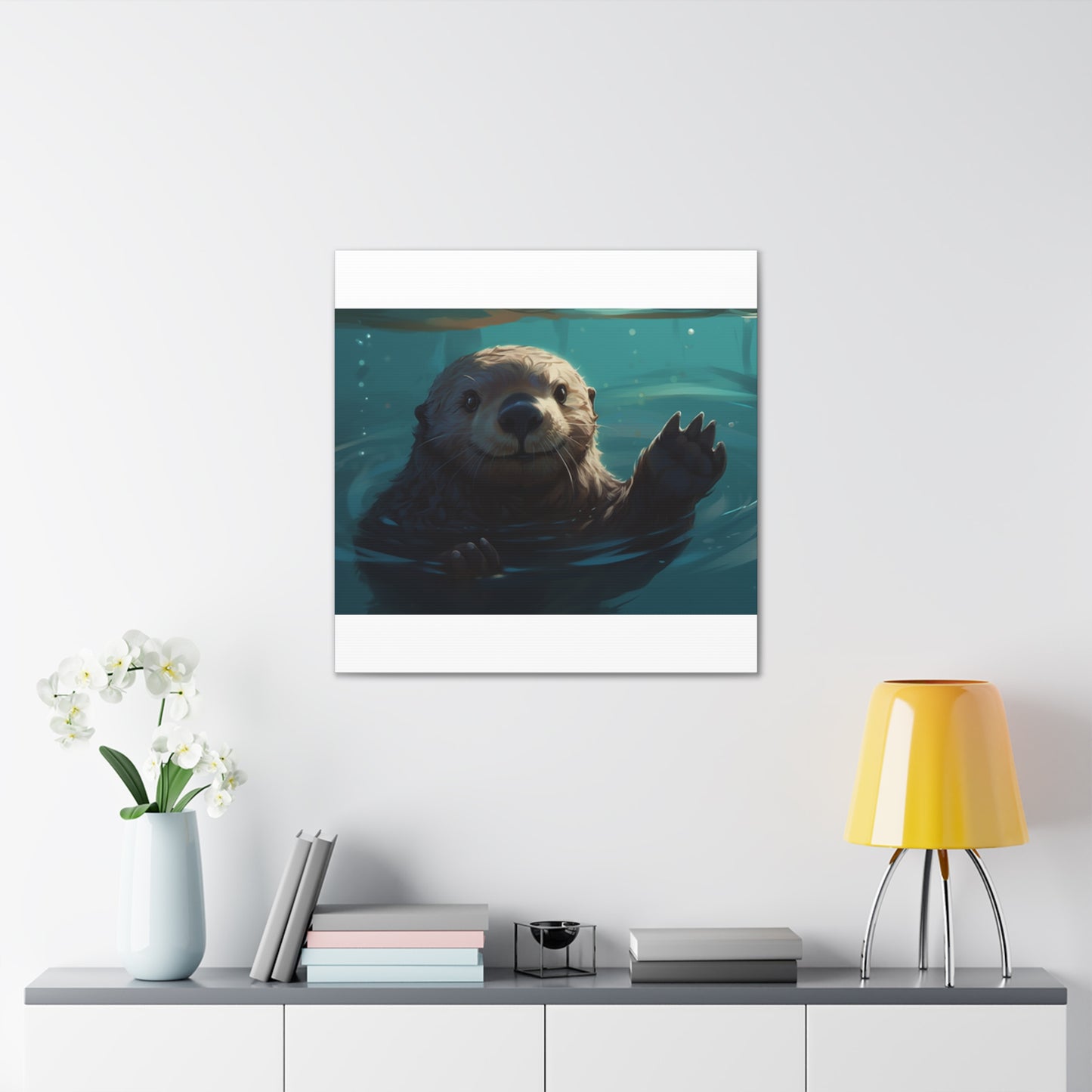 Sea Otter With A Smile- Large Wall Art