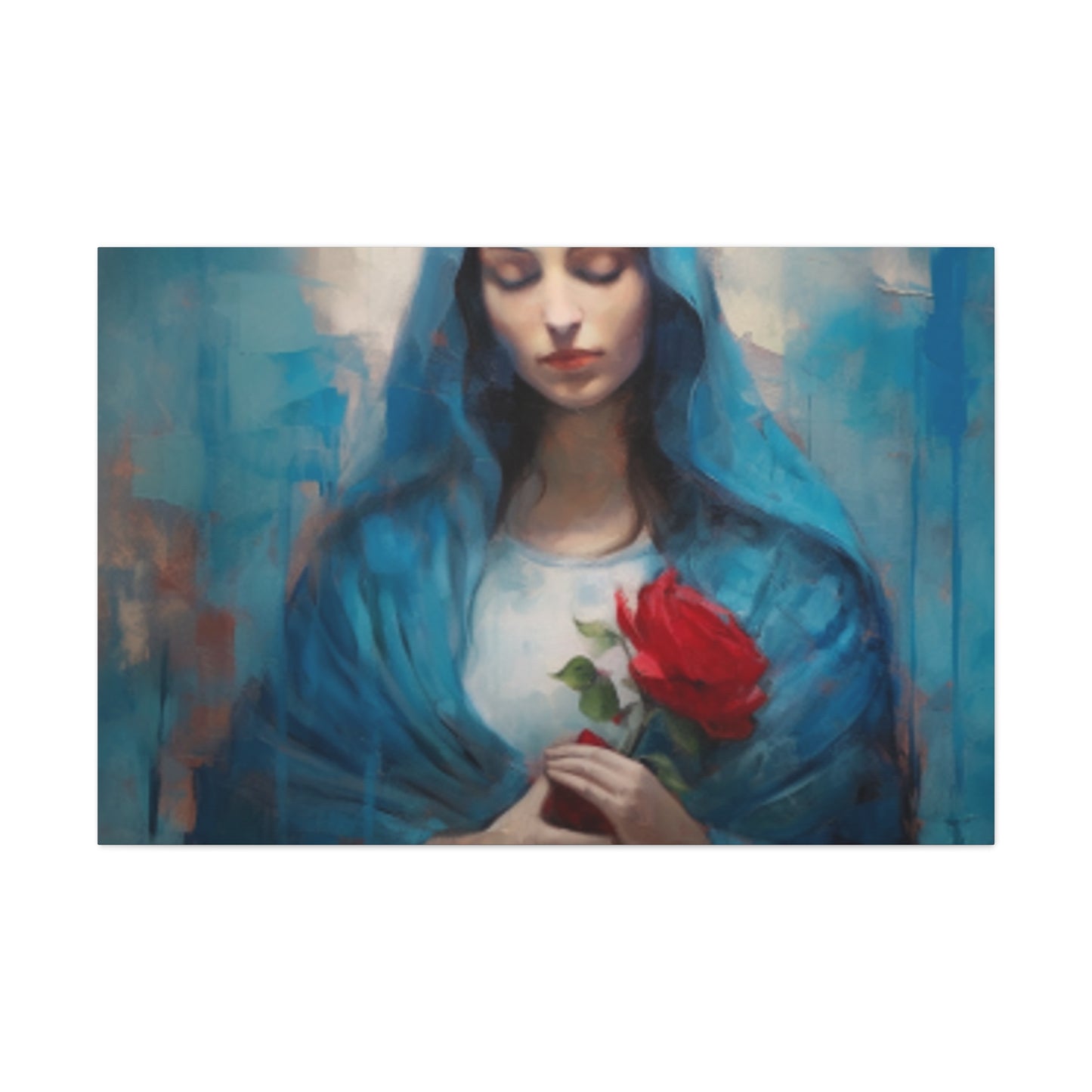 Mother Mary Praying For Sinners - Large Wall Art