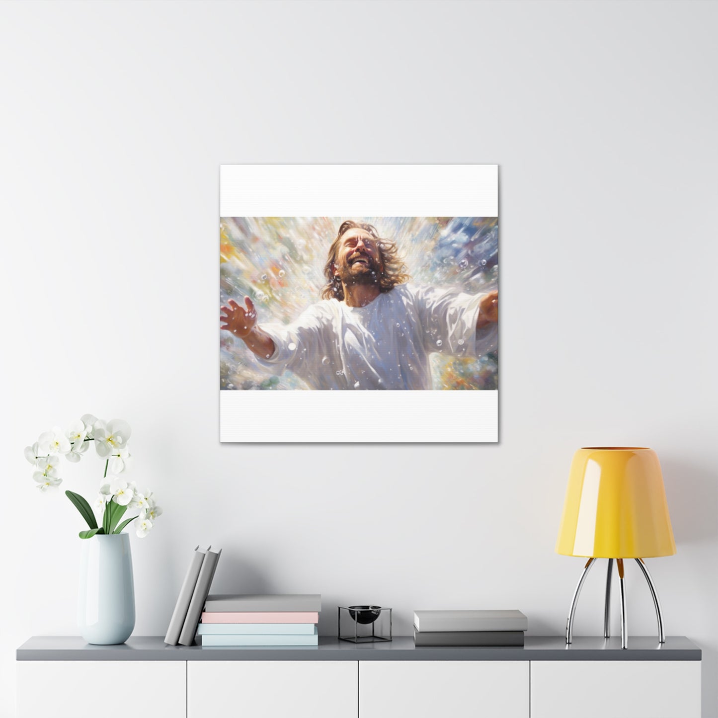 Joyful Jesus Washed Away Our Sins- Large Wall Art