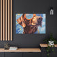 Brown Dog In Yellow Glasses With Blue Sky- Large Wall Art