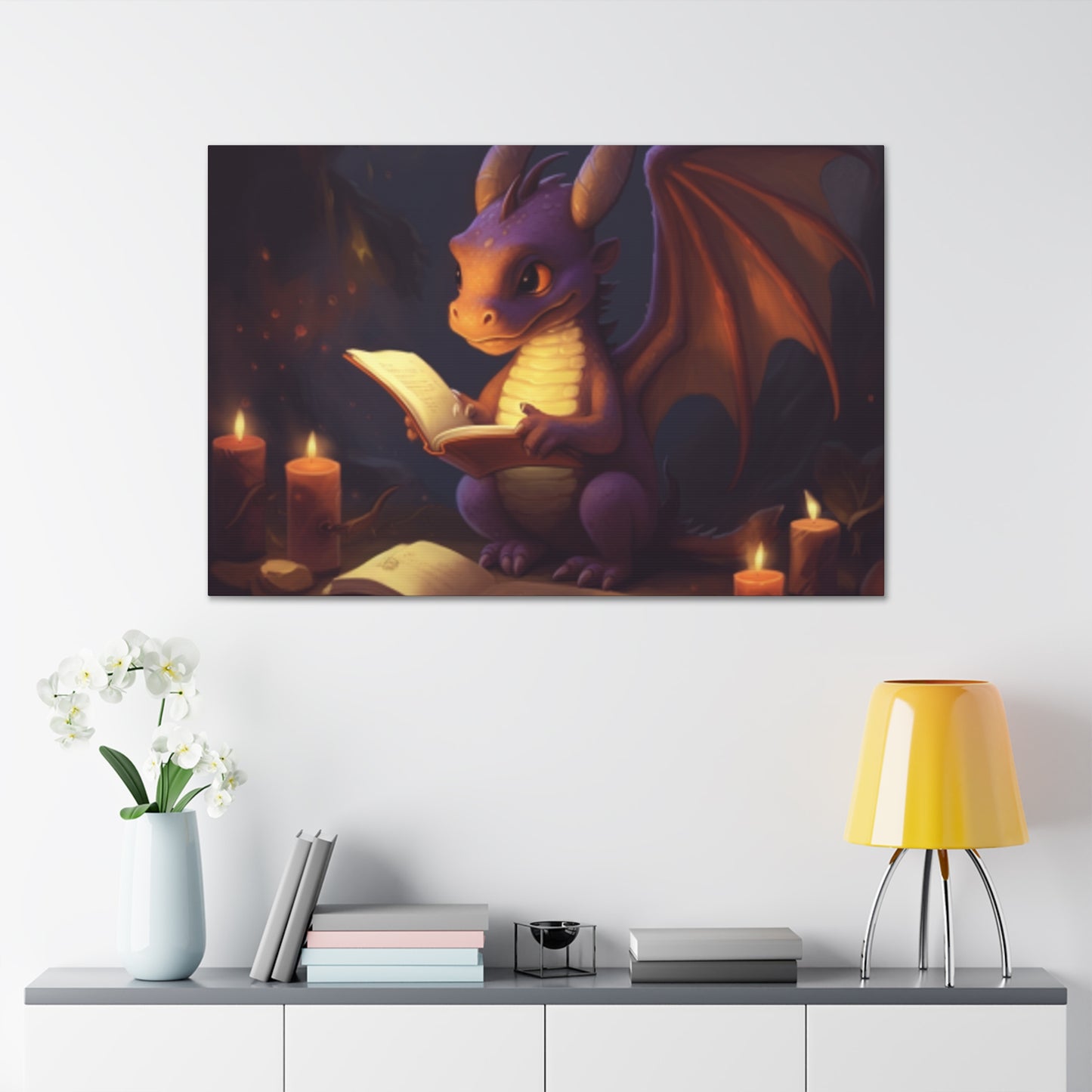 Story Time For Dragon- Large Wall Art