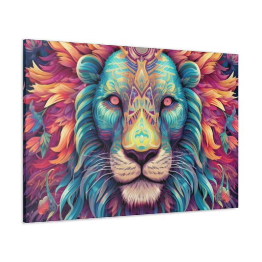 Dreamland Lion With Pink Eyes- Large Wall Art